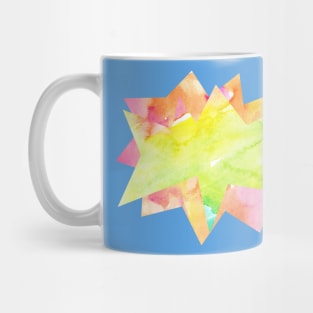 Yellow abstract watercolor Mug